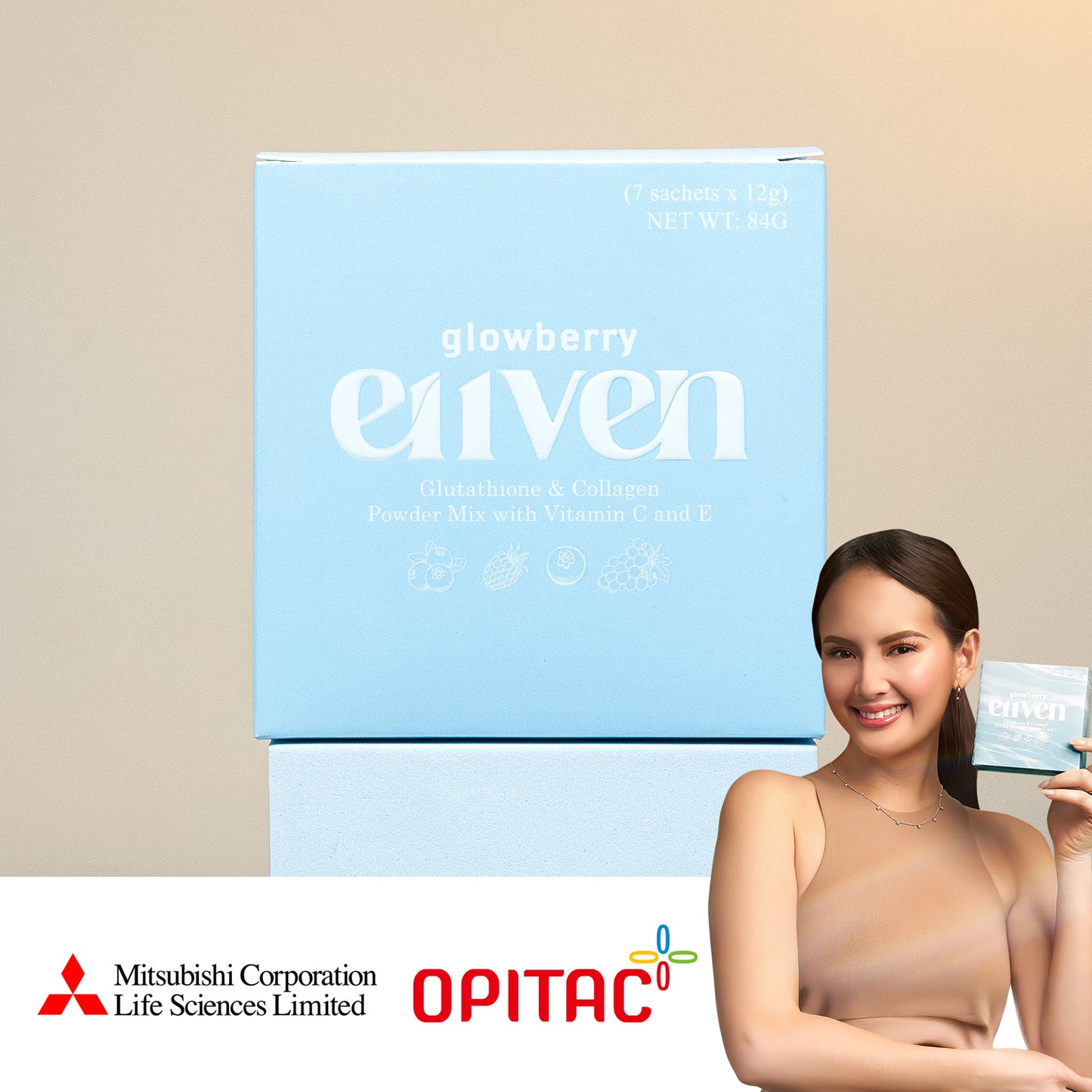 E11VEN Glowberry - Glutathione & Collagen Boosting Drink