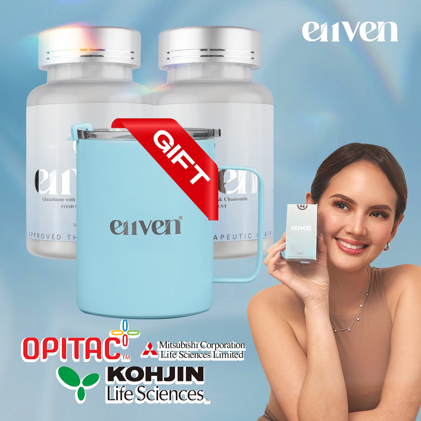 E11ven Opitac™ Glutathione 500mg - Japan Glutathione 30s w/ Chamomile Extract