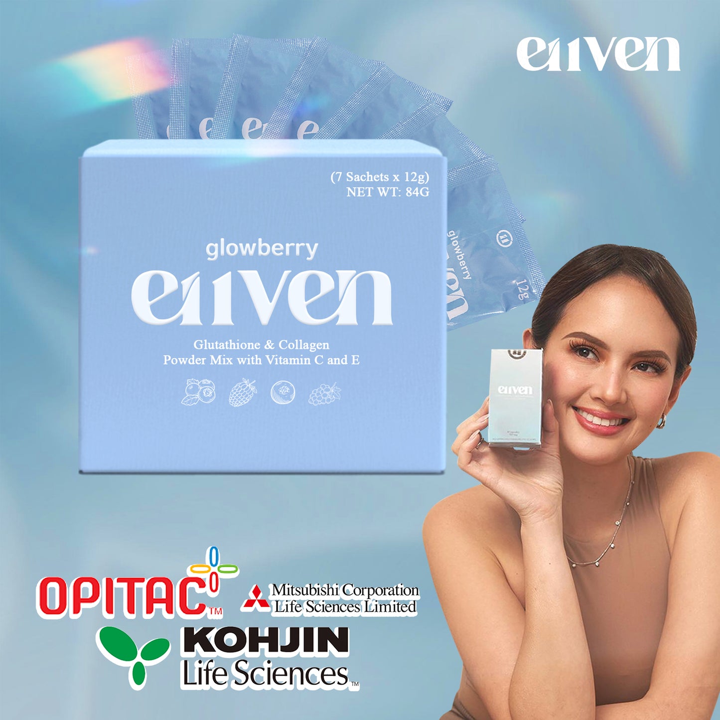 E11VEN Glowberry - Glutathione & Collagen Boosting Drink