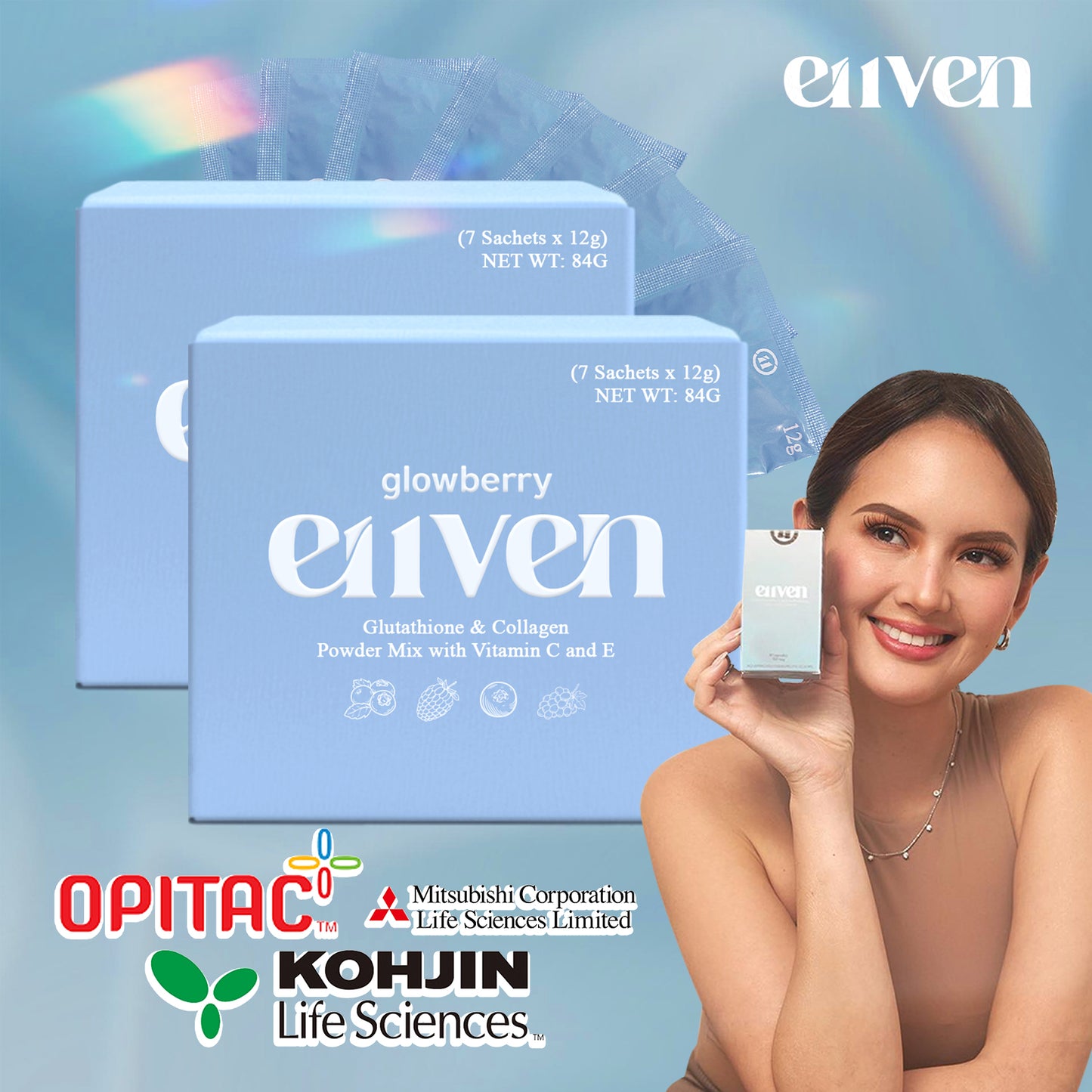 E11VEN Glowberry - Glutathione & Collagen Boosting Drink