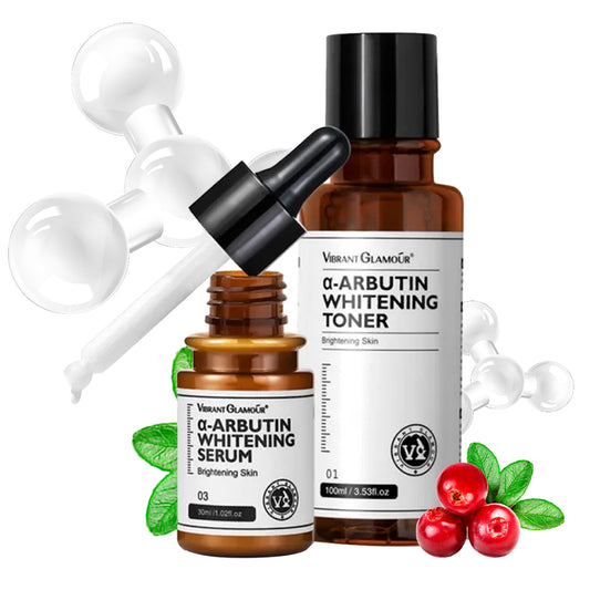 VIBRANT GLAMOUR α-Arbutin Whitening Serum & Toner Set