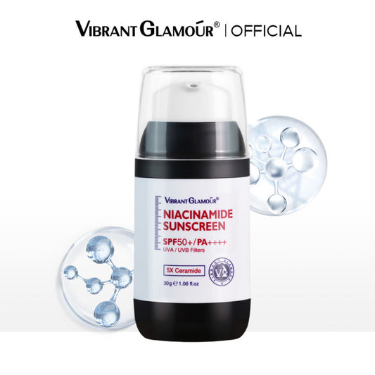VIBRANT GLAMOUR Niacinamide Whitening Sunscreen Cream SPF50+ PA++++ UVA/UVB Sunblock for Face Body Skin Protect