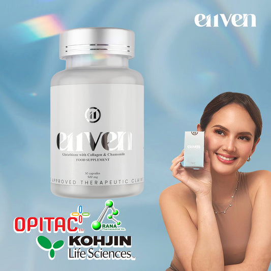 E11VEN Opitac™ Glutathione 500mg - 30 Capsules with Chamomile & Marine Collagen