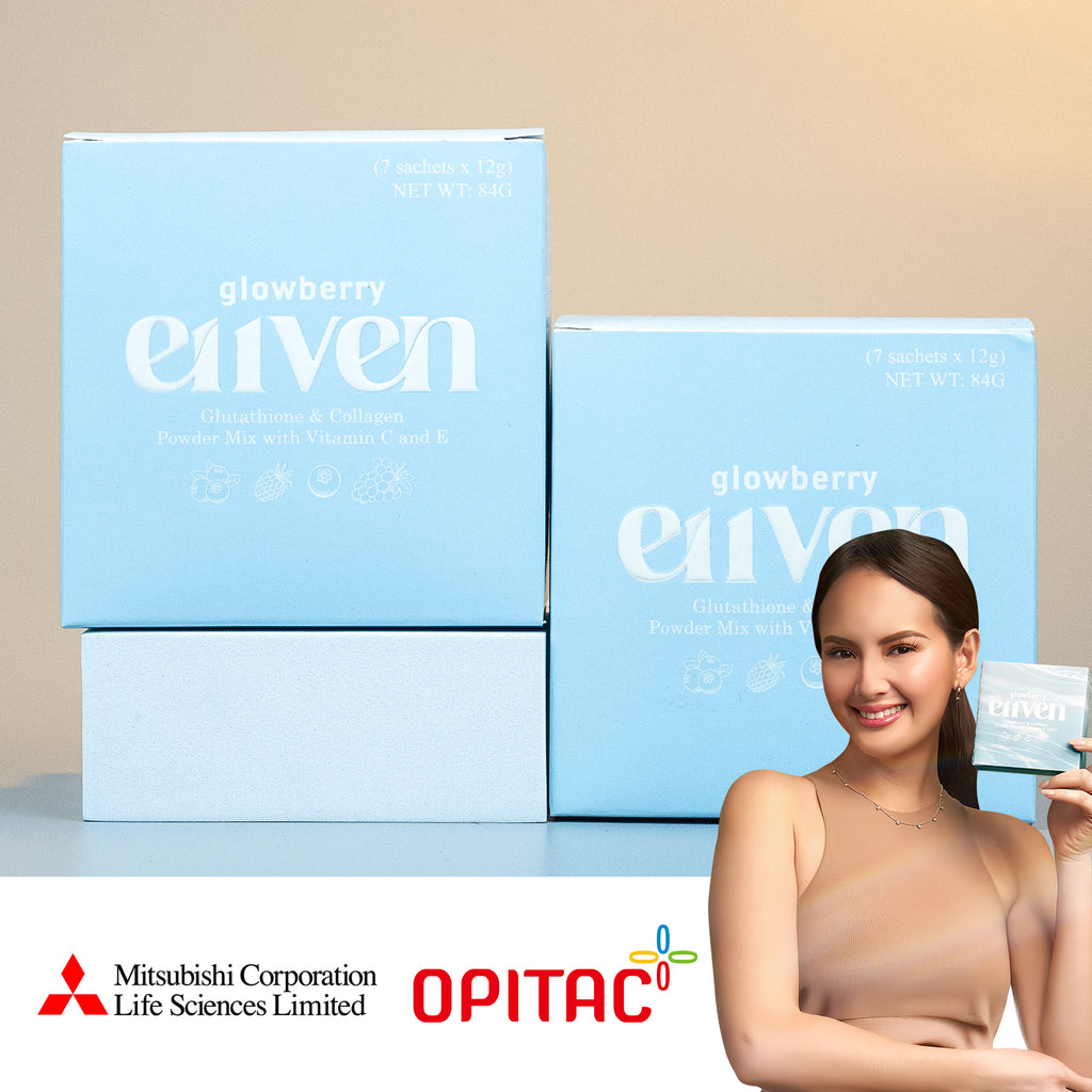 E11VEN Glowberry - Collagen with Berry Extracts, Opitac Glutathione and Vit C&E Drink 7 sachets | 12,000mg/sachet