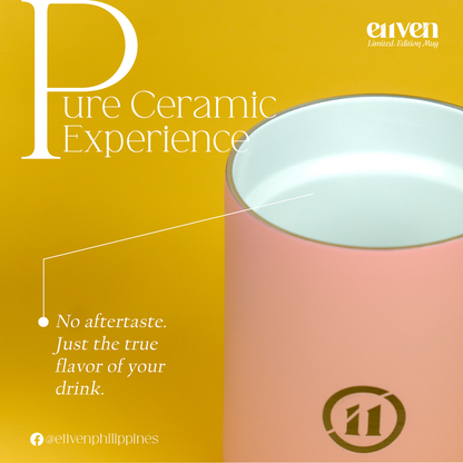 [Limited Edition] E11VEN® Thermal Ceramic Lined Mug 12oz - Double Wall Stainless Steel Thermal Mug