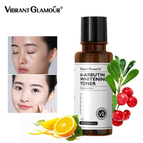 VIBRANT GLAMOUR α-Arbutin Whitening Toner Niacinamide Reduce Dark Spots Freckles Pigmentation Facial Moisturizer 100ml