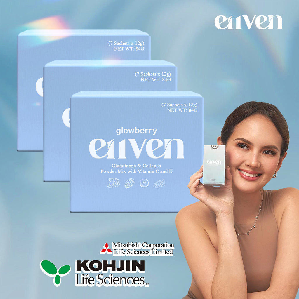 E11VEN Glowberry - Collagen with Berry Extracts, Opitac Glutathione and Vit C&E Drink 7 sachets | 12,000mg/sachet