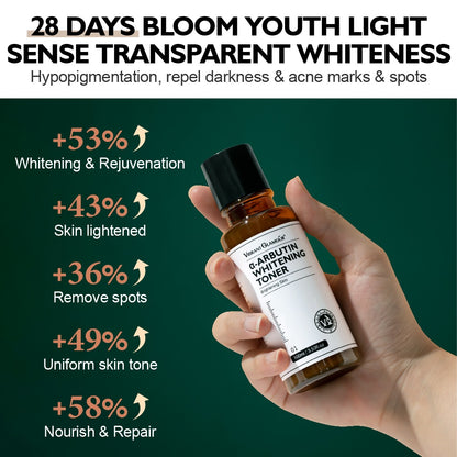 VIBRANT GLAMOUR α-Arbutin Whitening Toner Niacinamide Reduce Dark Spots Freckles Pigmentation Facial Moisturizer 100ml