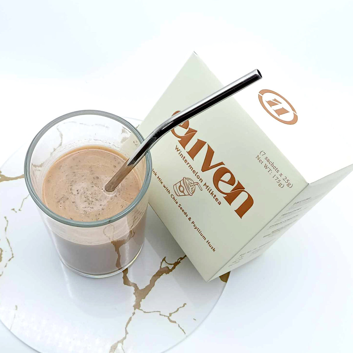 1 Box E11VEN - Wintermelon Milktea Powered Drink Mix