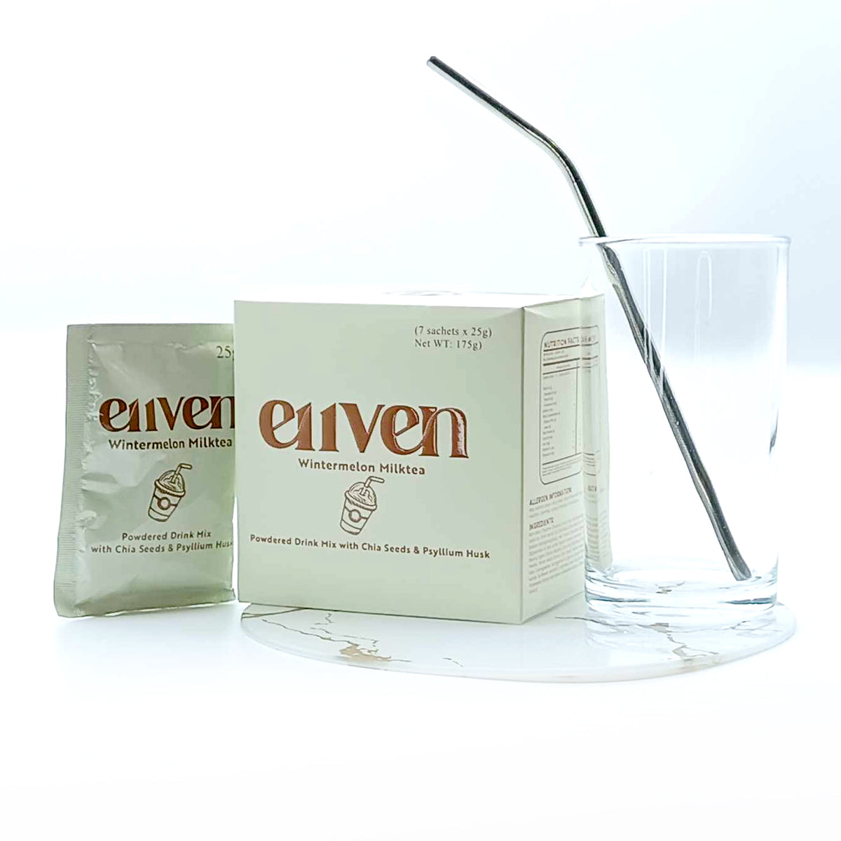 1 Box E11VEN - Wintermelon Milktea Powered Drink Mix