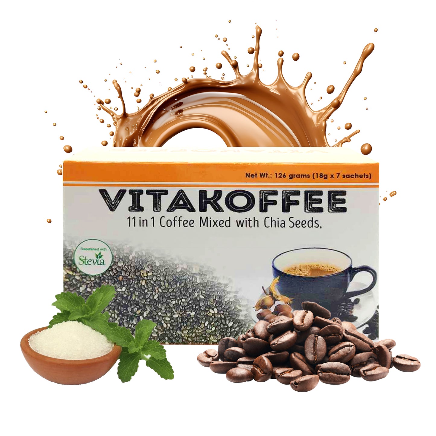 Rana Pharmaceutical - Vitakoffee 11in1 Coffee 7 Sachets Rana Pharmaceutical Inc. Rana Pharmaceutical - Vitakoffee 11in1 Coffee 7 Sachets Rana Pharmaceutical Inc.